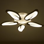 Люстра с ПДУ 59128/5WT LED 70+70Вт 3 режима диммер белый 67х67х14 см