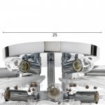 Люстра 86301/12 E14 40Вт+LED 9Вт хром 65х68х17 см