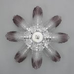 Люстра 86302/8 E14 40Вт+LED 9Вт хром 60х60х19 см