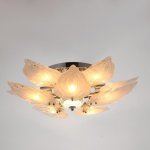 Люстра 86303/10 E14 40Вт+LED 9Вт хром 65х65х20 см