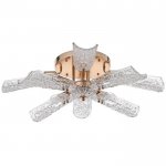 Люстра 86304/8 E14 40Вт+LED 9Вт золото 50х50х20 см