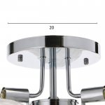 Люстра 86303/3CR E14 40Вт+LED 9Вт хром