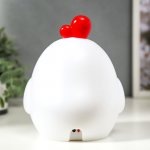 Ночник " Птичка" LED от батареек 3хАА белый 11,5х13х18,5 см