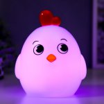 Ночник " Птичка" LED от батареек 3хАА белый 11,5х13х18,5 см