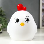 Ночник " Птичка" LED от батареек 3хАА белый 11,5х13х18,5 см