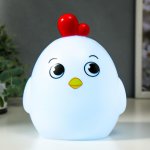 Ночник " Птичка" LED от батареек 3хАА белый 11,5х13х18,5 см