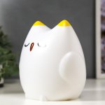 Ночник " Совушка" LED от батареек 3хАА белый 11х13х16 см