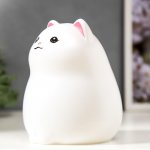 Ночник " Котенок" LED от батареек 3хАА белый 11,5х12,5х17 см
