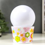 Ночник "Цветочное ассорти" LED от батареек 3хАА МИКС 10х10х16 см