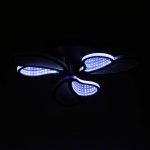 Люстра с ПДУ 69663/3BK LED 75Вт диммер 3000-6000K черный 50х50 см