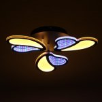 Люстра с ПДУ 69663/3BK LED 75Вт диммер 3000-6000K черный 50х50 см