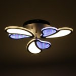 Люстра с ПДУ 69663/3BK LED 75Вт диммер 3000-6000K черный 50х50 см