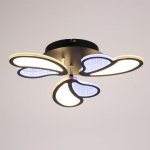 Люстра с ПДУ 69663/3BK LED 75Вт диммер 3000-6000K черный 50х50 см