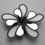 Люстра с ПДУ 69663/5BK LED 125Вт диммер 3000-6000K черный 50х50 см