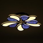 Люстра с ПДУ 69663/5BK LED 125Вт диммер 3000-6000K черный 50х50 см