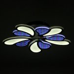 Люстра с ПДУ 69663/5BK LED 125Вт диммер 3000-6000K черный 50х50 см