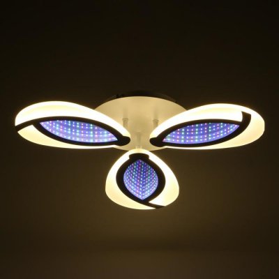 Люстра с ПДУ 69664/3WT LED 69Вт диммер 3000-6000K белый 55х55 см Люстра с ПДУ 69664/3WT LED 69Вт диммер 3000-6000K белый 55х55 см