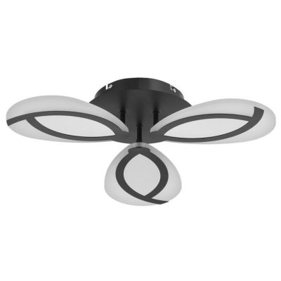 Люстра с ПДУ 69664/3BK LED 69Вт диммер 3000-6000K черный 55х55 см Люстра с ПДУ 69664/3BK LED 69Вт диммер 3000-6000K черный 55х55 см