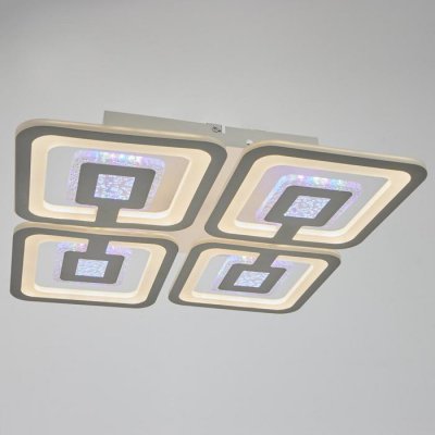 Люстра с ПДУ 69667/5WT LED 275Вт диммер RGB 3000-6000K белый 48х48х10 см