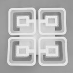 Люстра с ПДУ 69667/5WT LED 275Вт диммер RGB 3000-6000K белый 48х48х10 см