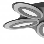 Люстра с ПДУ 69668/5BK LED 85Вт диммер 3000-6000K черный 49х49 см