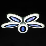 Люстра с ПДУ 69668/5BK LED 85Вт диммер 3000-6000K черный 49х49 см