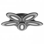 Люстра с ПДУ 69668/5BK LED 85Вт диммер 3000-6000K черный 49х49 см