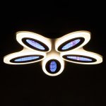 Люстра с ПДУ 69668/5BK LED 85Вт диммер 3000-6000K черный 49х49 см