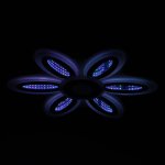 Люстра с ПДУ 69670/6+1WT LED 124Вт диммер 3000-6000K белый 52х52 см