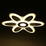 Люстра с ПДУ 69670/6+1WT LED 124Вт диммер 3000-6000K белый 52х52 см