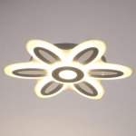 Люстра с ПДУ 69670/6+1WT LED 124Вт диммер 3000-6000K белый 52х52 см