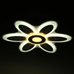 Люстра с ПДУ 69670/6+1WT LED 124Вт диммер 3000-6000K белый 52х52 см