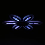 Люстра с ПДУ 69670/6+1BK LED 124Вт диммер 3000-6000K черный 52х52 см