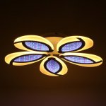 Люстра с ПДУ 69664/5WT LED 115Вт диммер 3000-6000K белый 55х55 см