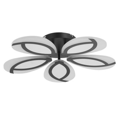 Люстра с ПДУ 69664/5BK LED 115Вт диммер 3000-6000K черный 55х55 см Люстра с ПДУ 69664/5BK LED 115Вт диммер 3000-6000K черный 55х55 см