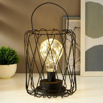 Ночник 16125/1 LED от батареек 3хАА черный 17х17х21 см Ночник 16125/1 LED от батареек 3хАА черный 17х17х21 см