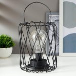 Ночник 16125/1 LED от батареек 3хАА черный 17х17х21 см