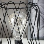 Ночник 16125/1 LED от батареек 3хАА черный 17х17х21 см