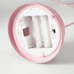 Ночник "Зонтик" LED от батареек 3хАА розовый 10х22,5х31,5 см