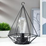 Ночник 16126/1 LED от батареек 3хАА черный 17,5х19,5х28 см