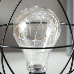 Ночник 16127/1 LED от батареек 3хАА черный 20х20х23 см