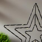 Ночник "Звезда" LED от батареек 3хАА черный 10х22х28,5 см