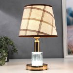 Лампа настольная 16133/1 E27 40Вт+LED подсветка золото 21х21х33 см
