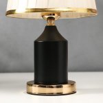 Лампа настольная 16136/1BK E27 40Вт черно-золотой 21х21х34 см