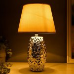 Лампа настольная 16147/1SL E14 40Вт серебро 22х22х38 см