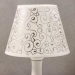 Лампа настольная 16150/1 E27 40Вт белый 19х19х29,5 см