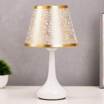 Лампа настольная 16153/1 E27 40Вт белый 19,5х19,5х34 см