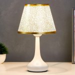 Лампа настольная 16153/1 E27 40Вт белый 19,5х19,5х34 см