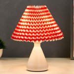 Лампа настольная 16157/1 E27 40Вт белый 25х25х27 см