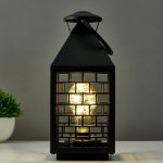 Ночник 16168/1BK LED от батареек 3хААА черный 11х11х25 см